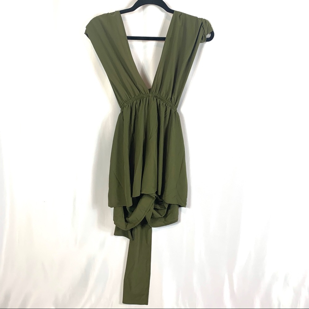 Multi-Wrap Romper Olive